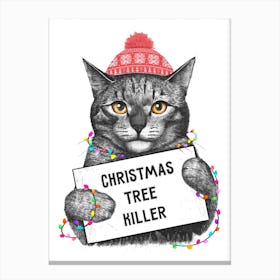 Christmas Tree Killer Canvas Print