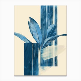 'Blue Leaves' 2 Canvas Print