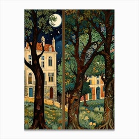 William Morris Night In The Woods 16 Canvas Print