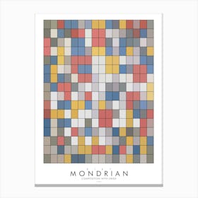 Mondrian Grids P Canvas Print