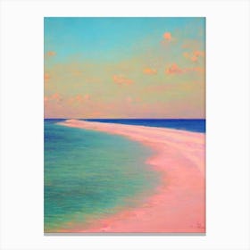 Long Bay Beach Turks And Caicos Monet Style Canvas Print
