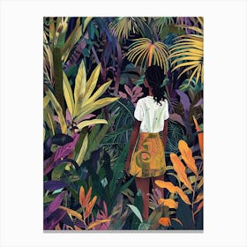 In The Garden Naples Botanical Garden 1 Canvas Print