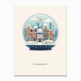 Amsterdam Netherlands 5 Snowglobe Poster Canvas Print