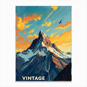 Vintage Switzerland Canvas Print