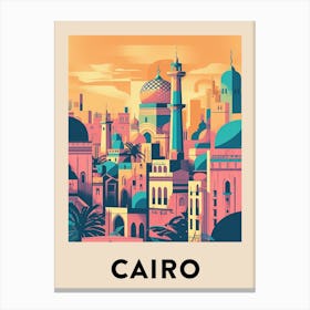 Cairo 2 Vintage Travel Poster Canvas Print