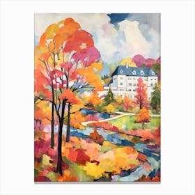 Autumn Gardens Painting Oglebay Resort Conference Center Usa Canvas Print