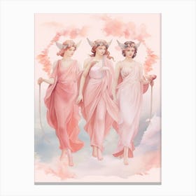 The Muses Watercolour 2 Canvas Print