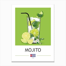 Mojito Cocktail Canvas Print