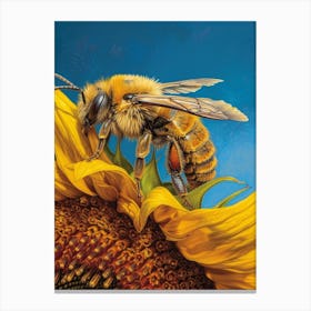 Cuckoo Bee Storybook Illustration 9 Canvas Print