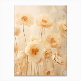 Boho Dried Flowers Buttercup 4 Canvas Print