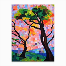 Black Walnut Tree Cubist Canvas Print