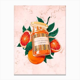 Blood Orange Campari Jam Canvas Print