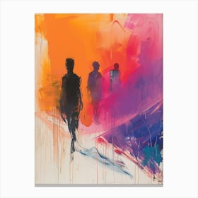 'People Walking' Canvas Print