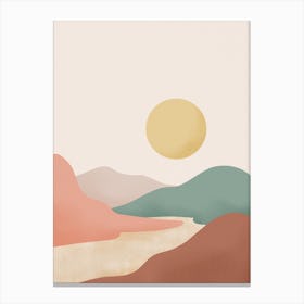 Sun Over The Mountains 2 Canvas Print