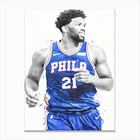 Joel Embiid Philadelphia Sixers Canvas Print