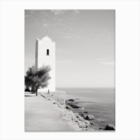 Paphos, Cyprus, Mediterranean Black And White Photography Analogue 4 Canvas Print