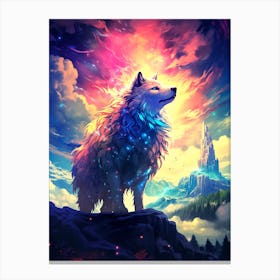 Wolf In The Sky 7 Canvas Print