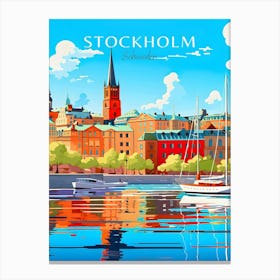 Stockholm Travel Sweden Canvas Print