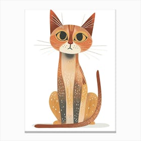 Egyptian Mau Cat Clipart Illustration 3 Canvas Print