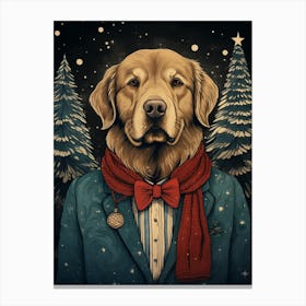 Christmas Dog 1 Canvas Print