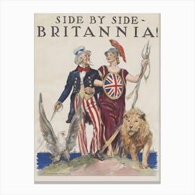 Side By Side Britannia Canvas Print