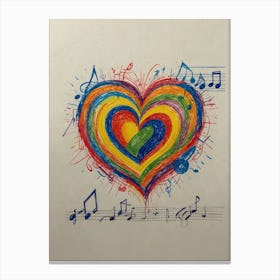 Heart Of Music 27 Canvas Print