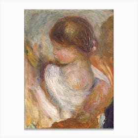 Young Girl Reading, Pierre Auguste Renoir Canvas Print
