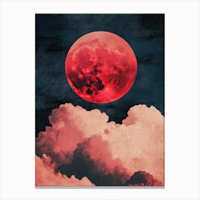 Red Blood Moon Canvas Print