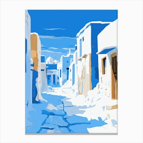 Street In Greece Canvas Print