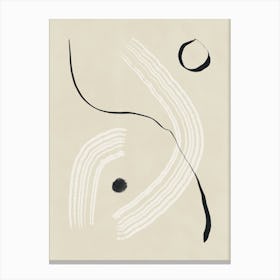Abstract Zen line art Canvas Print