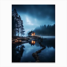 House On The Lake 2 Canvas Print
