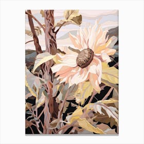 Sunflower 1 Flower Painting Canvas Print