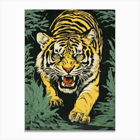 Tiger In The Jungle 34 Canvas Print