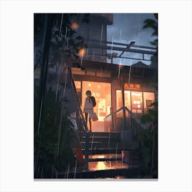 Rainy Night Canvas Print