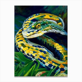 Beaked Sea Snake Painting Canvas Print