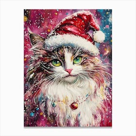 Christmas Cat Canvas Print