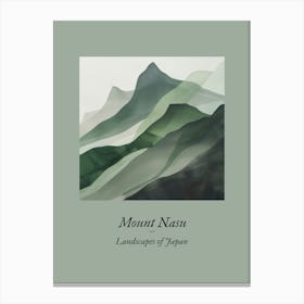 Landscapes Of Japan Mount Nasu Canvas Print