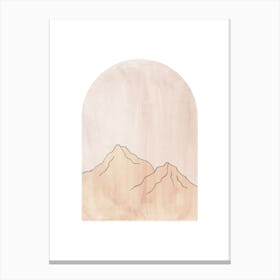 Mountains In The Sky arch Canvas Print