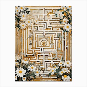 Maze Of Daisies no1 Canvas Print