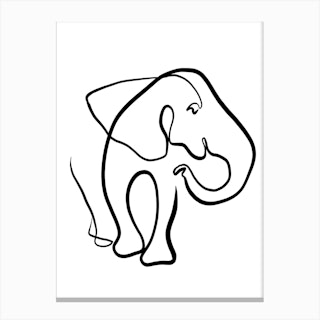 The Elephant Canvas Print