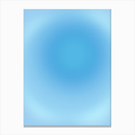 Blue Aura Gradient Canvas Print