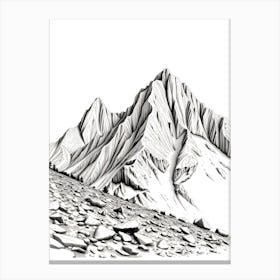 Mountain Range 1 Canvas Print