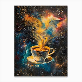 Coffee In The Space Canvas Print