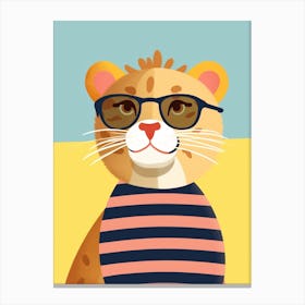 Little Lion 5 Wearing Sunglasses Canvas Print