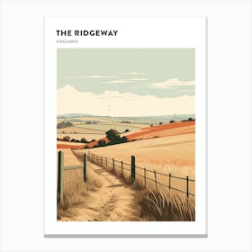The Ridgeway England 1 Hiking Trail Landscape Poster Canvas Print