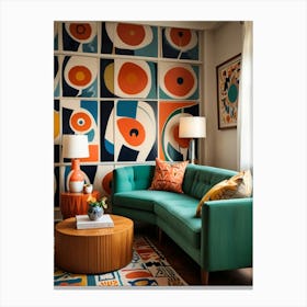 Colorful Living Room 1 Canvas Print