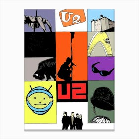 U2 music band Canvas Print