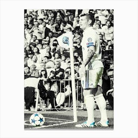 Toni Kroos Kick Canvas Print