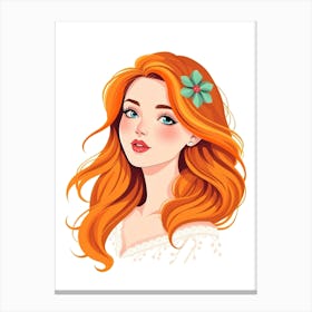 Girl With Red Hair 1 Canvas Print