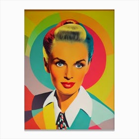 Jessica Tandy Colourful Pop Movies Art Movies Canvas Print